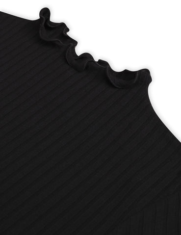 Mads Nørgaard 5x5 Solid Trutte, bluse - Sort - Bahne